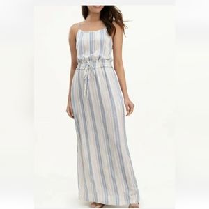 NWT Splendid Canopy Stripe Dress white blue stripes Size S
